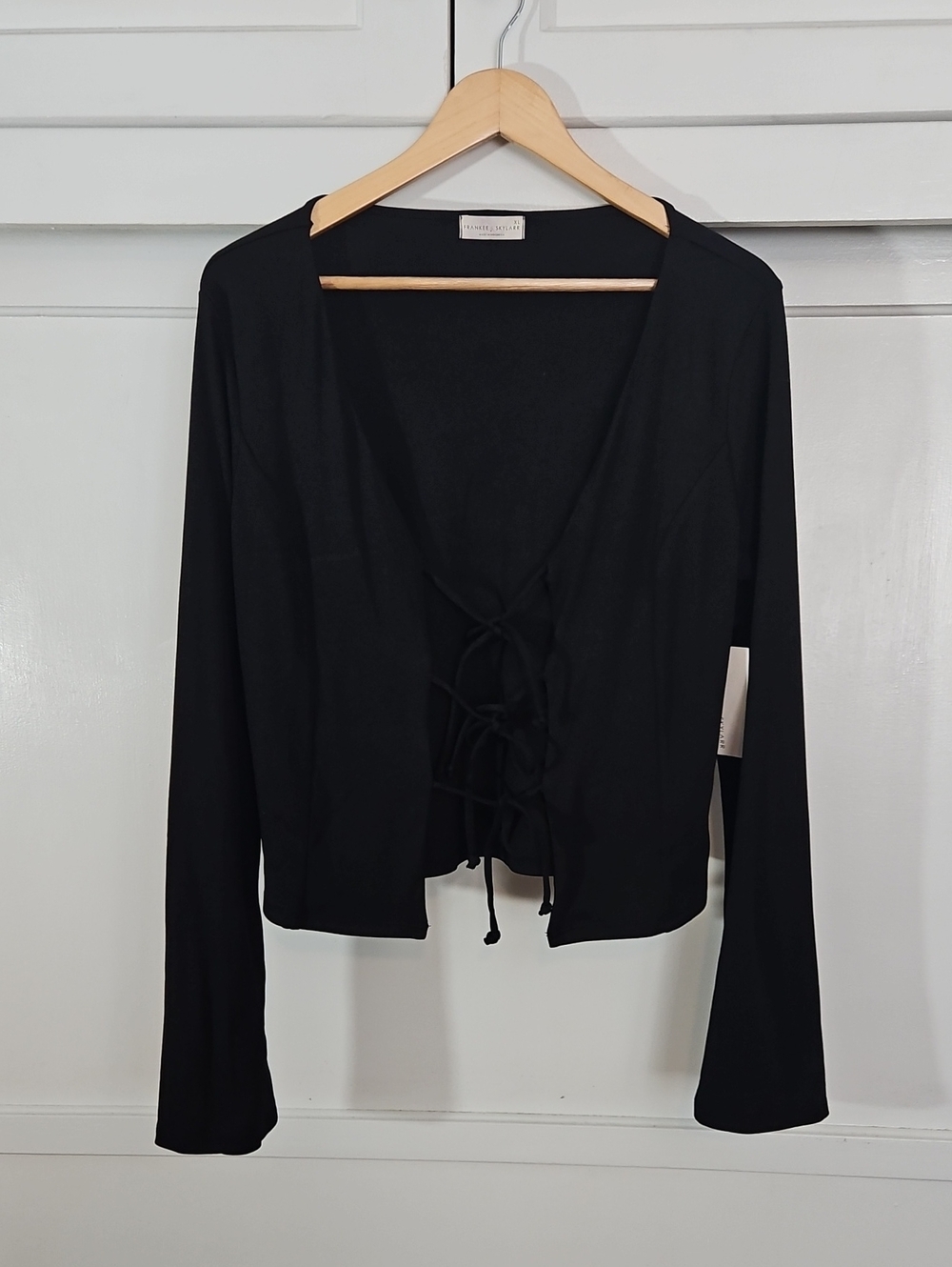 🆕️Black Tie Front Cardigan NWT